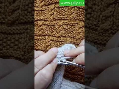 Cable knit stitch tutorial - how to knit the woven cable knitting stitch pattern