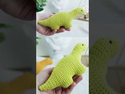 Crochet Dinosaur. Link to the pattern under the video