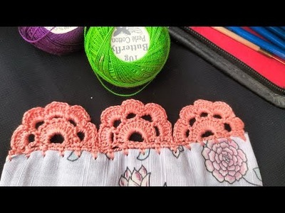 Crochet flower lace design tutorail for biggners