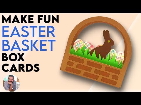 Easter Box Card Tutorial | How to Make Easter cards on a Cricut | Cricut Box Cards