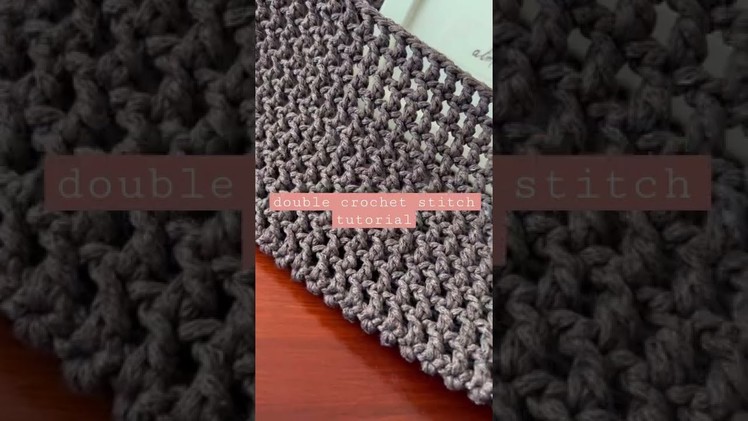 How to crochet: double crochet stitch | easy pattern for beginners #crochet #shorts