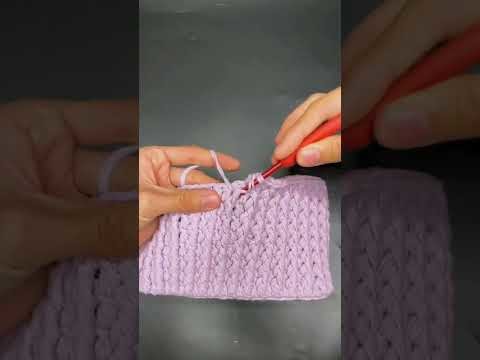 How to Knit for Beginners & Pros ???? Easy Knitting Easy Crochet Design #Shorts (2)