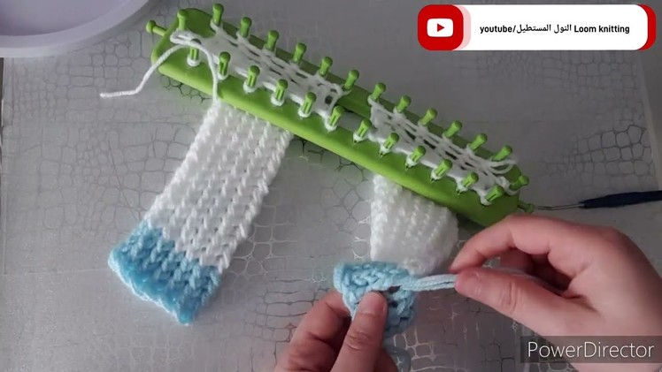 How to Loom Knit a Baby _ loom knit a baby sweater  @Loom knitting sweater-فن النسيج