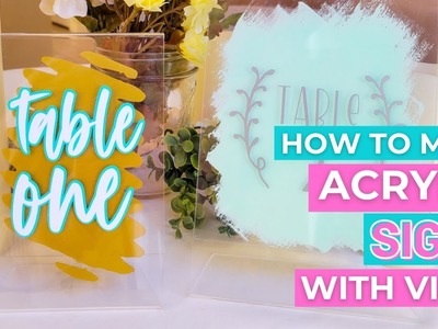 How to Make Clear Acrylic Signs with Vinyl and Paint