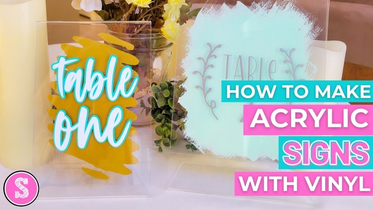 How to Make Clear Acrylic Signs with Vinyl and Paint