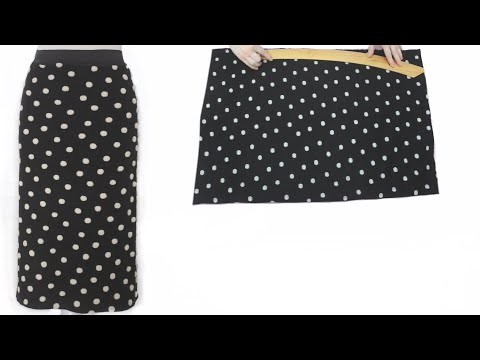 I bet this is the easiest pencil skirt sewing! PENCIL SKIRT WITH ELASTIC BELT