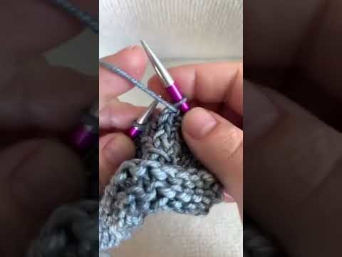Knitting Hack Slip with Yarn in Front in Continental Style #knittingtutorials #short #knitting