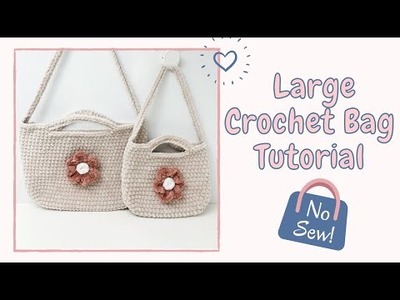 Large Crochet Plush Bag | Free Crochet Pattern for Beginners