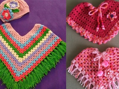 Latest crochet baby poncho pattern 2022 crochet pattern poncho