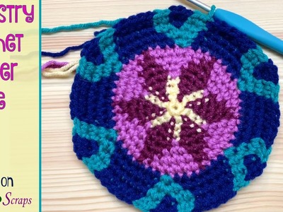 Make a Tapestry Crochet Flower Circle!