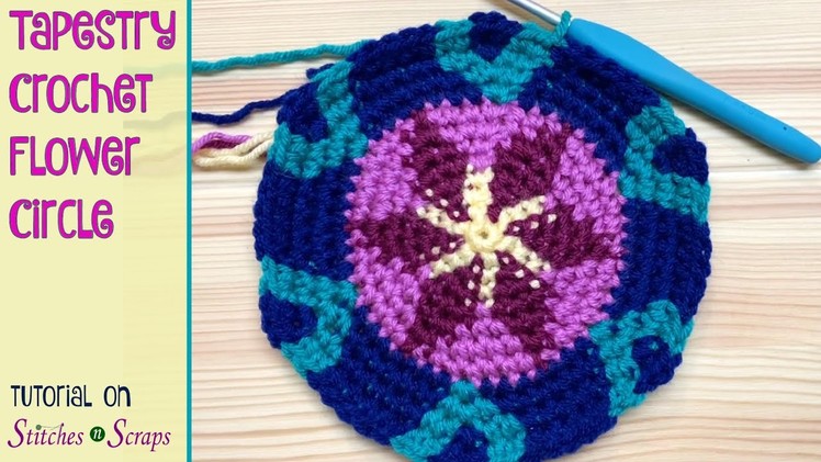 Make a Tapestry Crochet Flower Circle!