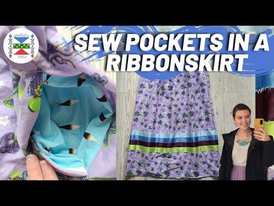 Sew pockets in your ribbonskirt + pocket pattern! | a partial ribbonskirt tutorial