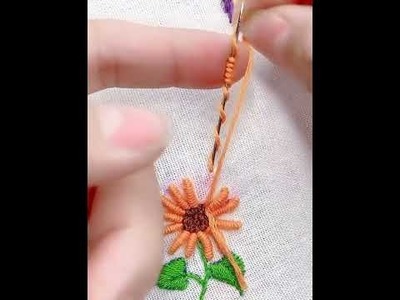 Sewing techniques for embroidering flowers in costumes