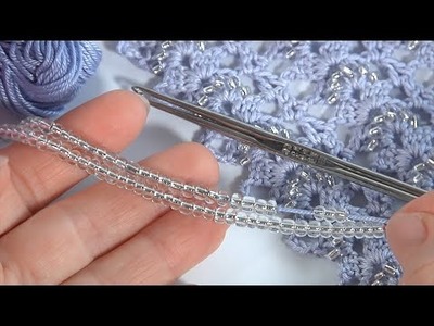 Such BEAUTY Can Be Crocheted By Everyone.THE MOST DELICATE RIBBON LACE.Crochet with or without Beads