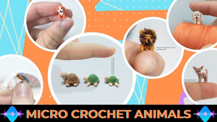 TOP MINIATURE ANIMALS - World smallest Crochet animals amigurumi