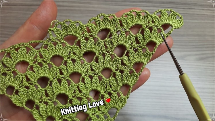 WONDERFUL Very Beautiful Flower Crochet Pattern Tunisia Knitting Free Tutorial for beginners