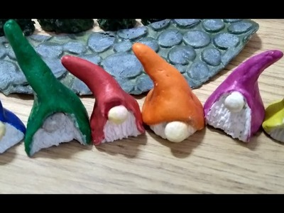 DIY Gnomes.Clay Miniature Home.Room Decor idea.Fairy House Garden.Village.Art and craft. Tutorial