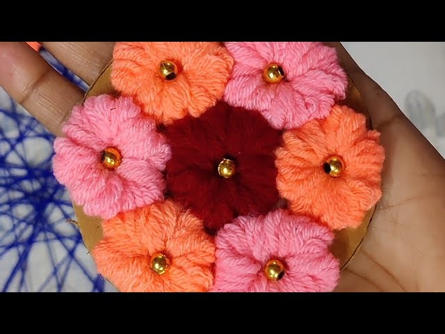 Door hanging craft ideas | wall hanging | woolen craft ideas | easy woolen craft