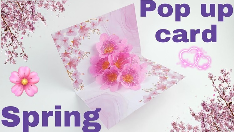 How to Create a Pop Up Card Origami Handcraft Cherry Blossom Spring