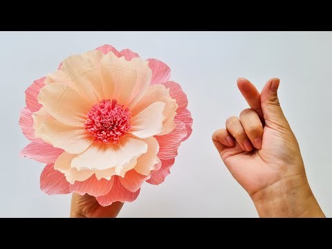 How To Make Giant Paper Flower #3. Paper Flower. Góc nhỏ Handmade