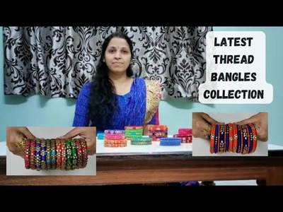 Latest Silk Thread Bangles.New design DIY silk thread Bangle ideas.My silk thread bangle collection
