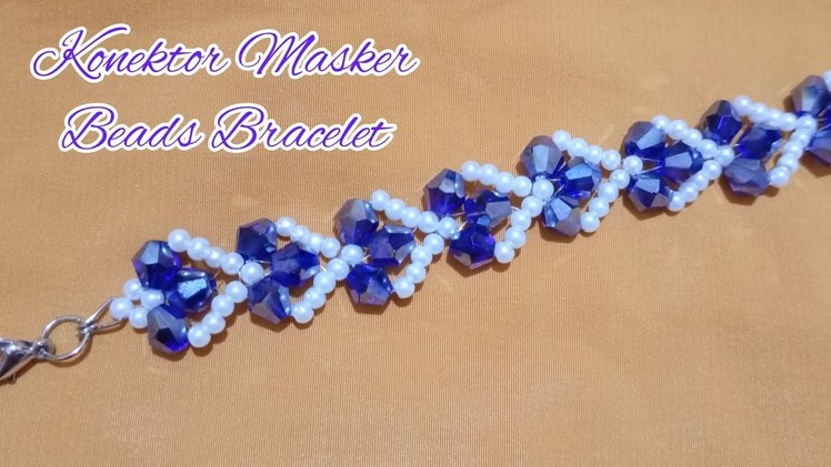 Membuat Konektor Masker Mutiara Kristal - Easy Fashion Jewelry Making|| Beaded Bracelet