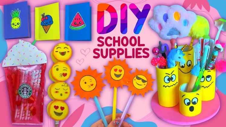 30 DIY Super Cute School Supplies - Ideas for Back to School - Viral TikTok Crafts When You're Bored