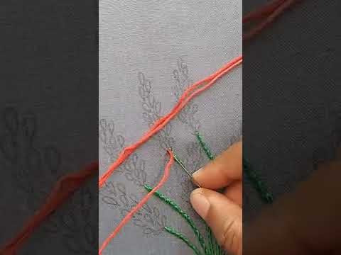 Beautiful flower design ????????????|hand embroidery  #Shorts