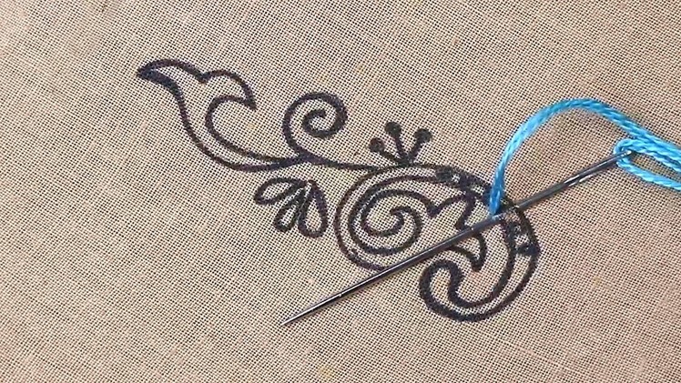 Classical and creative Flower Embroidery tutorial - very easy hand embroidery for beginners