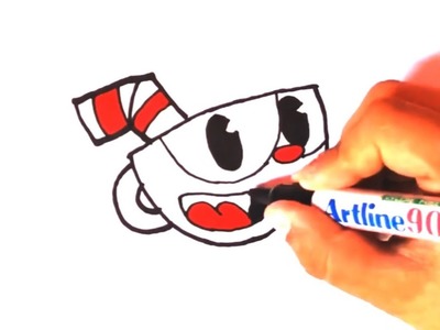 COMO DIBUJAR A CUPHEAD FACIL PASO A PASO || HOW TO DRAW CUPHEAD EASY STEP BY STEP