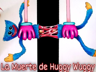 Como Dibujar La MUERTE de HUGGY WUGGY ( papercraft ) How to Draw the DEATH of Huggy wuggy