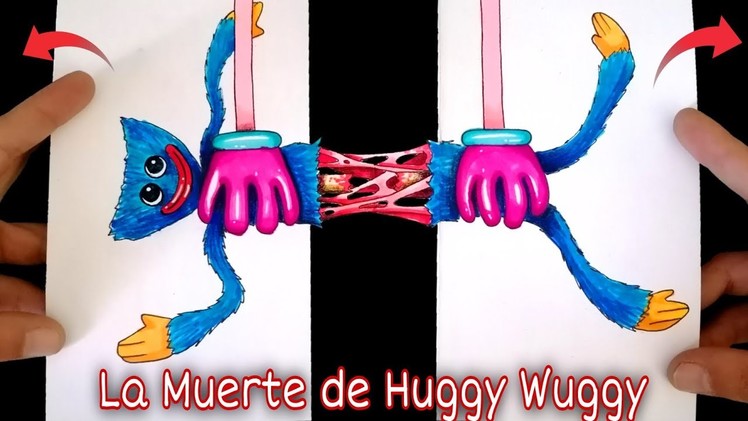 Como Dibujar La MUERTE de HUGGY WUGGY ( papercraft ) How to Draw the DEATH of Huggy wuggy
