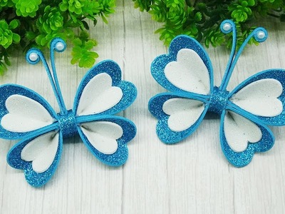 DIY Butterfly | Room Decorations Ideas with Butterflies | Eva Foam Butterfly Making