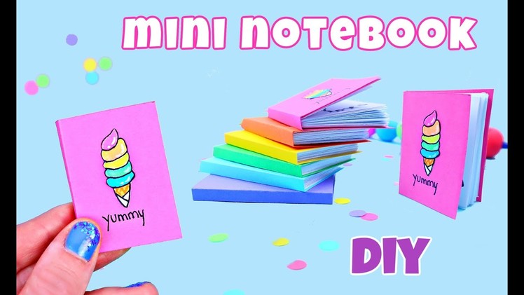 DIY CUTE MINI NOTEBOOKS ONE SHEET OF PAPER - BACK TO SCHOOL HACKS AND CRAFTS