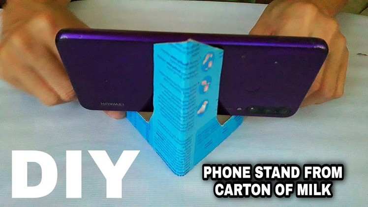 Diy how to make phone stand from cardboard 2022