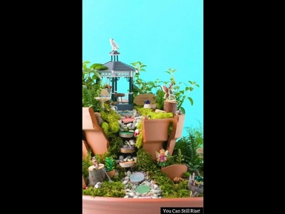 Diy Miniature Garden???? || Best Out Of Waste || Garden Decor #shorts #gardendecor #bestoutofwaste