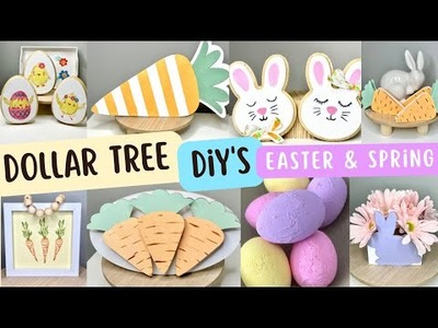 DOLLAR TREE DIY Easter and Spring Decor | Dollar Tree DIY 2022 - Latest Crafts & FREE Printable