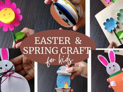 Easter  paper craft. Spring craft. School activities.craft for kids #springcraft #Eastercraft