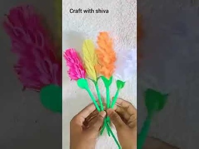 Easy paper flower????????.flower making.paper craft.craft with shiva