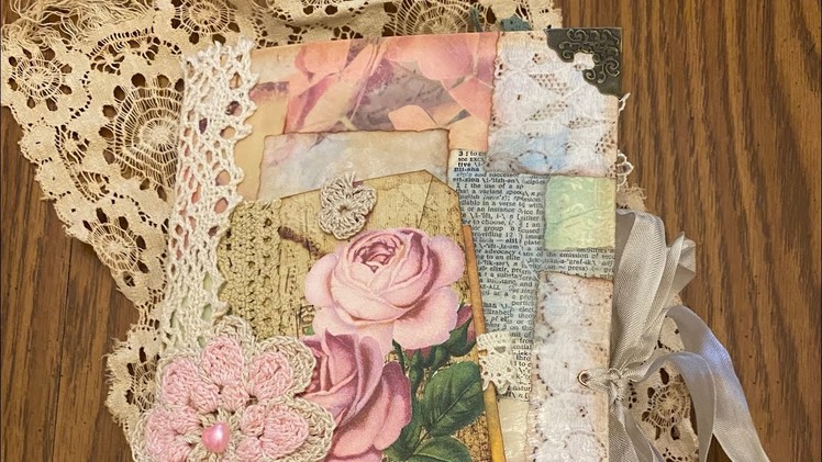 FINISHED Decoupage Journal! Part 6.  #junkjournals #decoupage