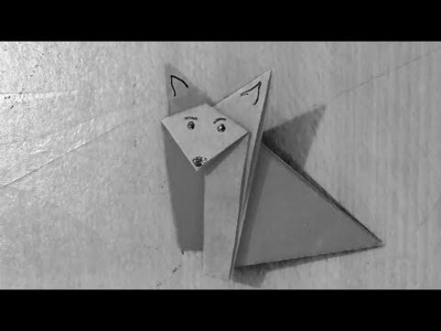 Fox animals | origami fox | paper arts | school paper arts | paper cutting |