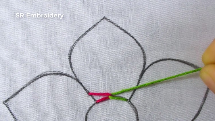 Hand Embroidery New Zigzag Stitch Elegant Flower Colorful Amazing Design With Easy Sewing Tutorial