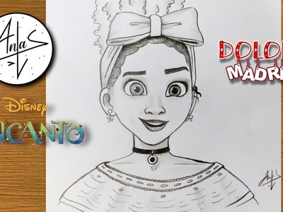 How To Draw Dolores From Encanto Easy | Encanto Sketch Tutorial