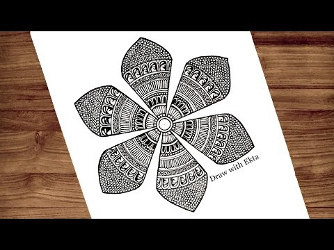 How to draw Mandala for Beginners | Mandala Art | stepbystep | doodle art | Easy Mandala drawing