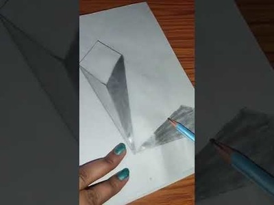 How to draw very easy and amazing 3D illusion #shorts