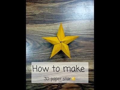 How to make 3D star????.DIY paper craft idea.#papercraft.#shorts