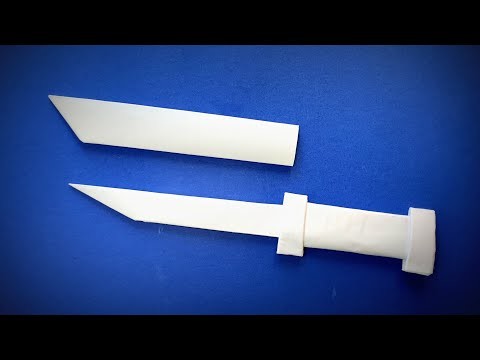 How to Make a Paper Knife with Sheath | Origami Knife | Origami Dagger | Easy Origami ART