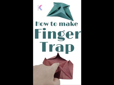 How to make paper finger trap #Craftisfun #Papercraft #Craft #Youtubeshorts #Shorts #origami