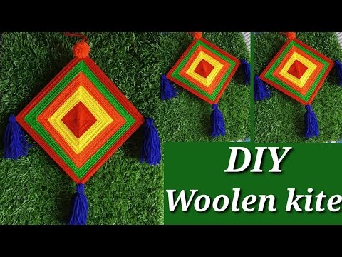 How to make woolen kite | Haldi function decoration ideas | DIY woolen kite | mehandifunctionathome