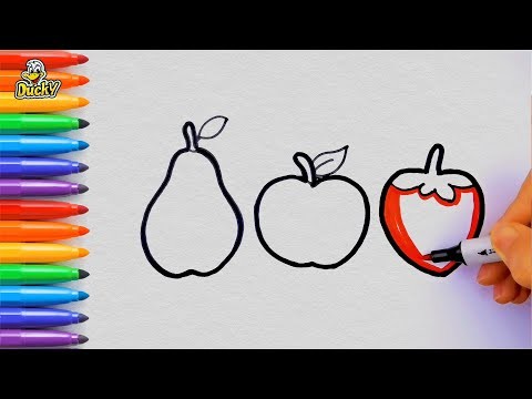 How to simple draw fruits for kids | How to draw fruits for kids
